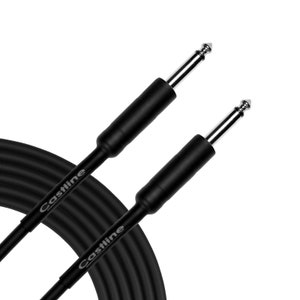 Castline Silver 1/4&quot; TS Straight Unbalanced Guitar Patch Cable Mogami 2582