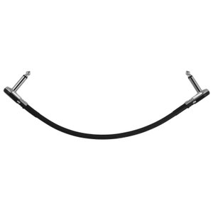18&quot; Castline Silver Mogami 2319 Guitar Pedal Board Patch Cable TS Low Profile Pancake Connector