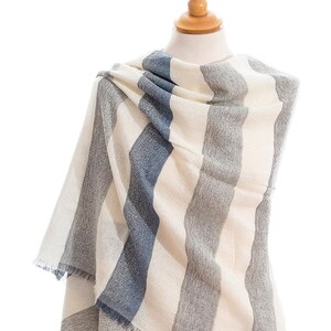 Soft Warm Shawl, Wool Cotton Wrap, Lightweight Scarf, Women’s Winter Scarves, Cozy Everyday Travel Wrap, Unisex Gift, Cold Weather Fashion