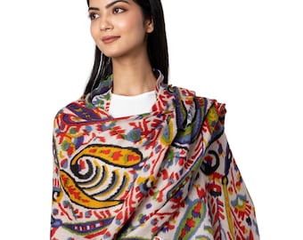 Soft wool shawl scarf for a warm and luxurious embrace