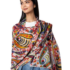 Soft wool shawl scarf for a warm and luxurious embrace