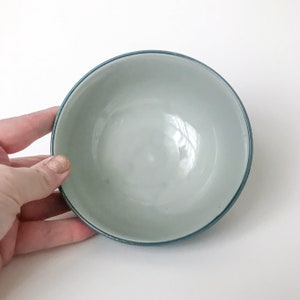 Blue ShinzanGama Bowl with Floral Details // Vintage Japanese Bowl image 5