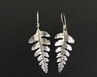 Palapalai Fern Earrings, Fern Leaf Earrings, Hawai'i Fern Earrings, Lightweight Earrings, Nature Jewelry, Lei Fern, Melina Castro Jewelry