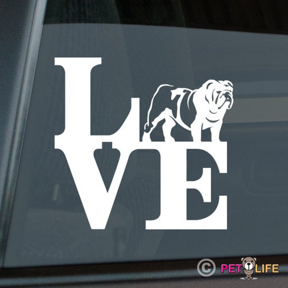 American Bulldog Laptop StickerDie Cut Vinyl