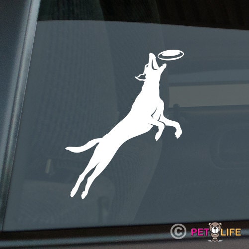 Border Collie Frisbee Disc Dog Die Cut Vinyl Sticker v4-1316