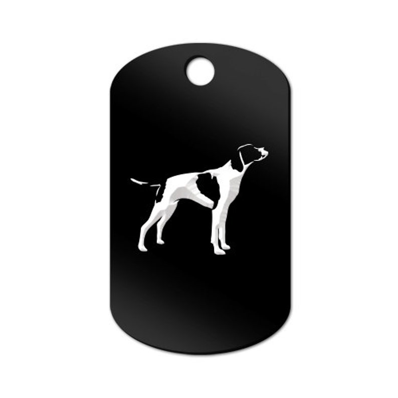 English Pointer Engraved GI Tag Key Chain Dog Tag MDT-1170