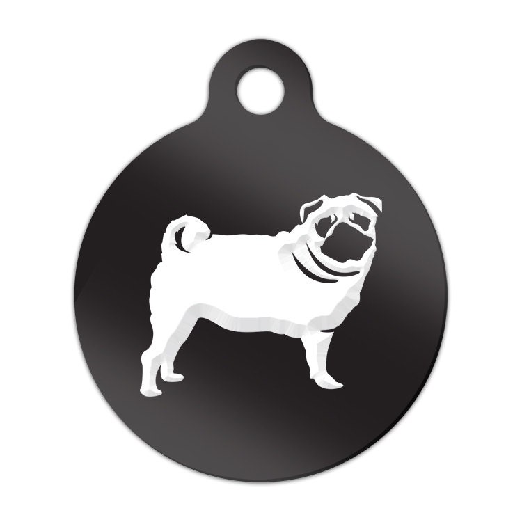 Got Pug Engraved Round Key Chain Dog Tag #2 MRD-291