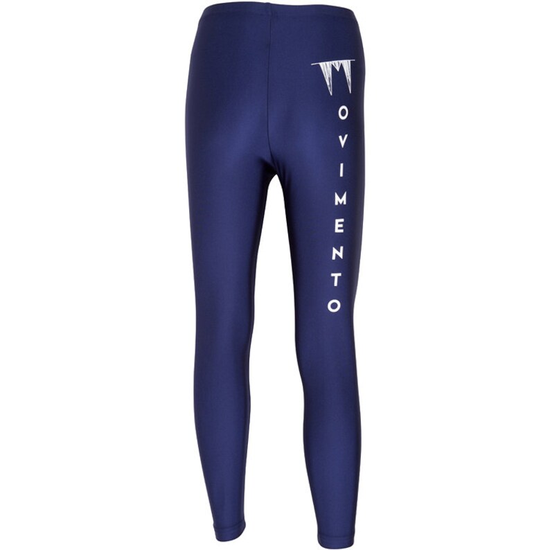 MOVIMENTO-Apparel poly/nylon high waisted Navallogo dancer legging. Made in Los Angeles. Ready to ship image 4