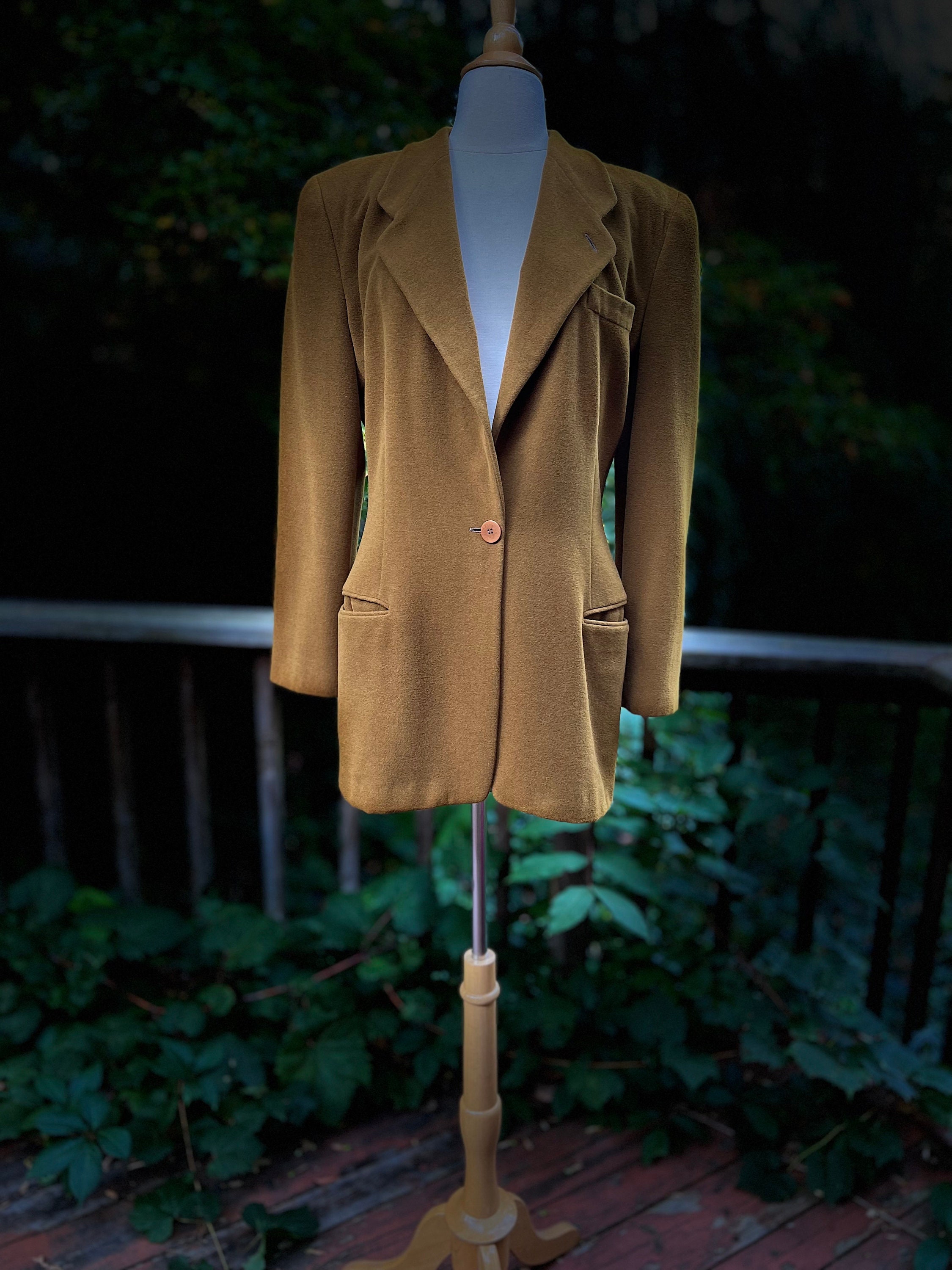 Buy 2000's Giorgio Armani Angora/pure New Wool Jacket Online in