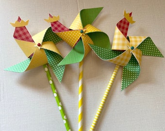 Pinwheels for baby showers or first birthday