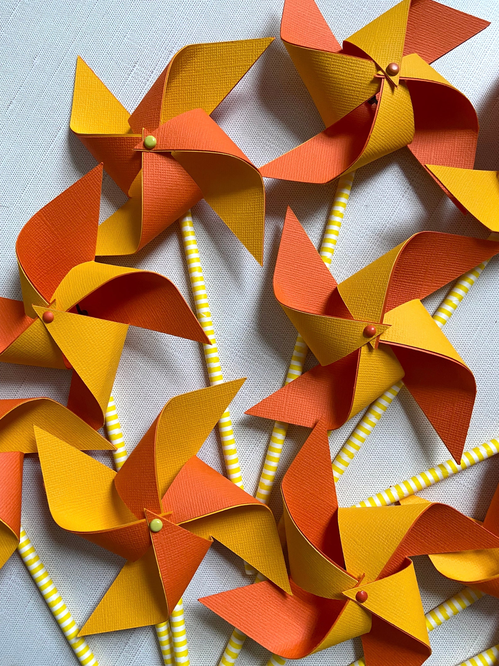 Orange and Yellow Spinning Pinwheels You Are My Sunshine First Year ...
