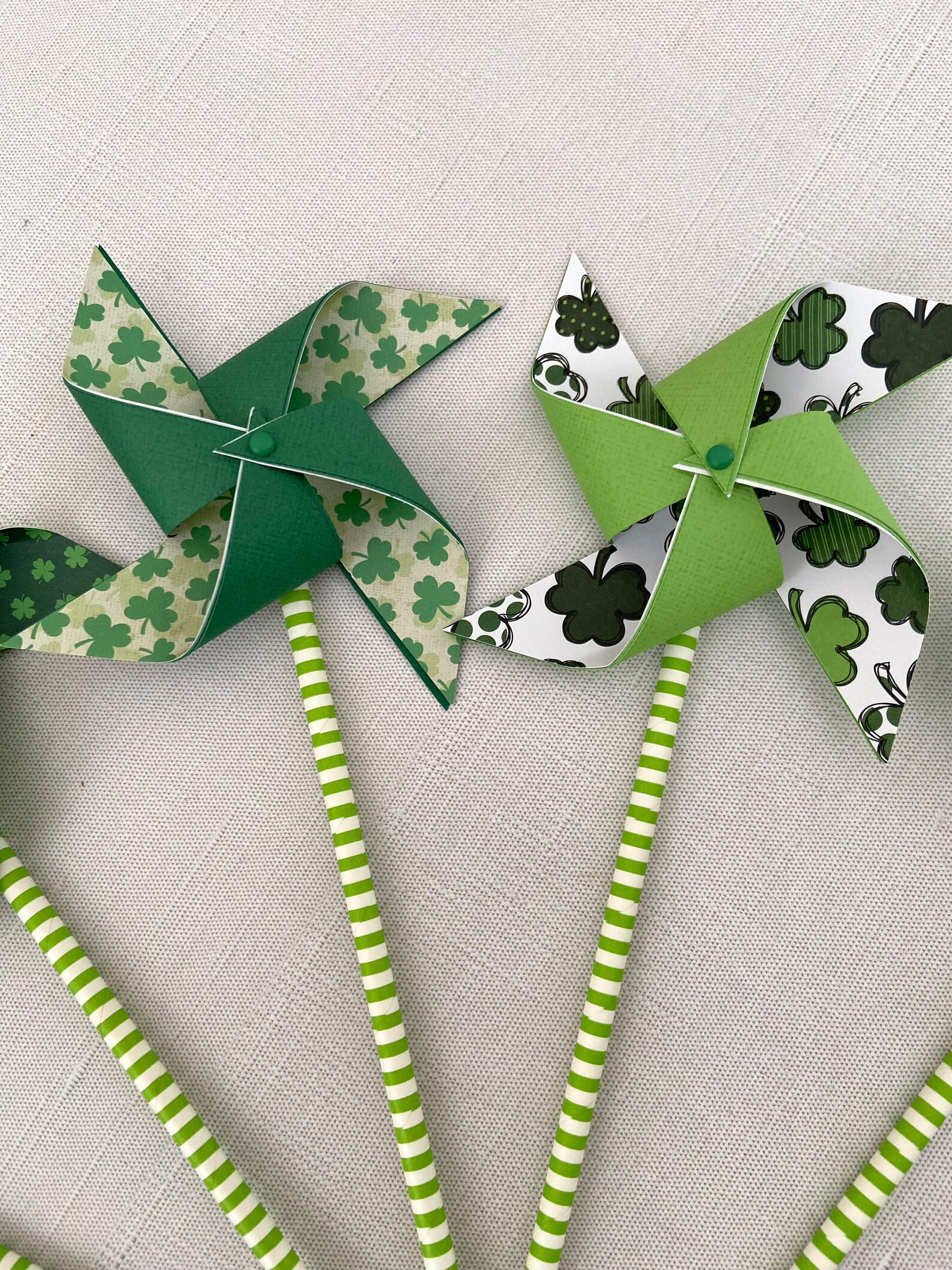 St Patrick's Day Spinning Pinwheels | Shamrocks Pinwheels | Green ...