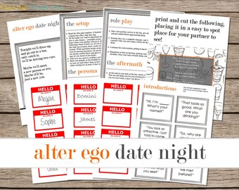 Alter Ego Date Night Printable - Instant Download