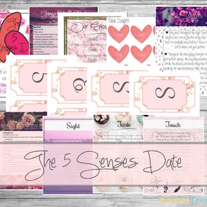 The 5 Senses Date Night Printable - Instant Download