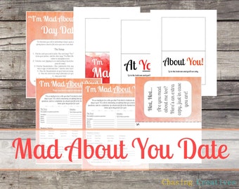 Mad About You Date Printable - Instant Download - Date Night Printable