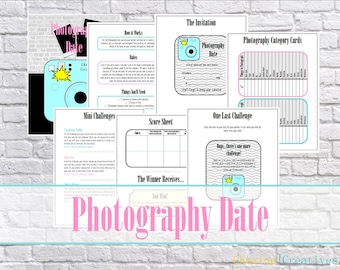 Photography Date Printable - Instant Download - Date Night Printable