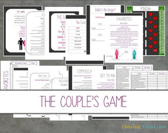 The Couple's Game Date Night Printable - Instant Download