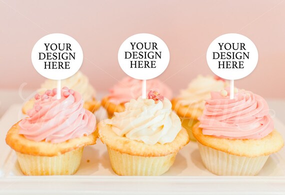 Cupcakes Mockup Party Styled Stock Photography Party