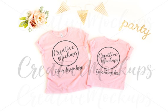 Pink Big Sister Little Sister Shirt Mockups 3001y Pink Big Sister Little Sister Shirt Mockups 3001y