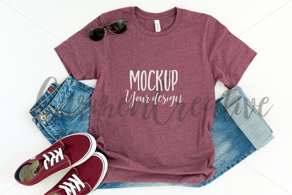 Guys Maroon Shirt Mockup Men T-Shirt Mockup Guys Maroon Shirt Mockup Men T-Shirt Mockup