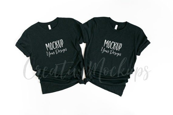 Bella And Canvas Basic Black Feminine T-Shirt Mockup 3001 Bella And Canvas Basic Black Feminine T-Shirt Mockup 3001