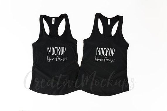 Next Level Black Tank Top Mockup Next Level Next Level Black Tank Top Mockup Next Level
