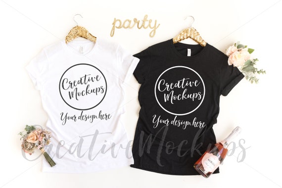 Bella And Canvas Black And White Crew Neck Bachelorette Bella And Canvas Black And White Crew Neck Bachelorette