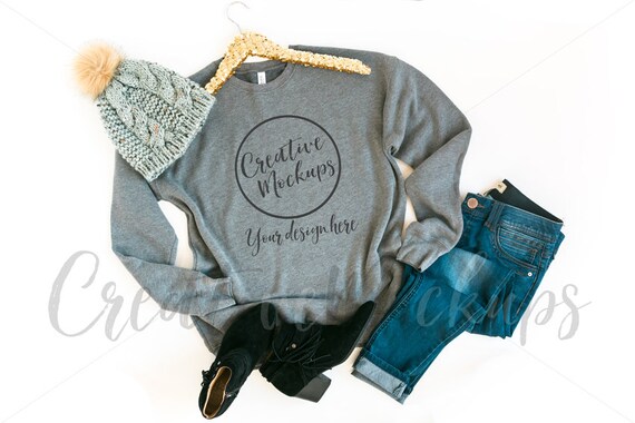 Bella And Canvas Deep Heather Unisex Drop Shoulder Fleece