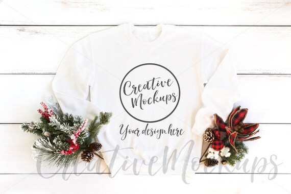 Christmas Unisex White SweaT-Shirt Mockup Fleece Crew SweaT-Shirt Christmas Unisex White SweaT-Shirt Mockup Fleece Crew SweaT-Shirt