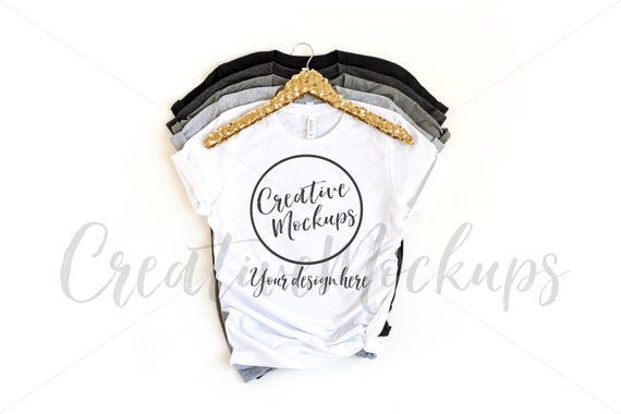 Bella  Canvas Stacked Crew Neck Mockups 3001