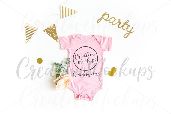 Pink Toddler Bodysuit Mockup 3001t Party Style Bodysuit Pink Toddler Bodysuit Mockup 3001t Party Style Bodysuit