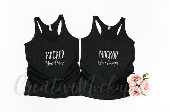 Next Level Vintage Black Tank Tops Mockup Next Next Level Vintage Black Tank Tops Mockup Next
