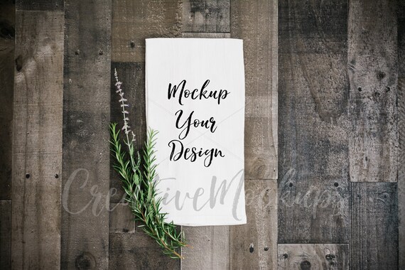 Download Tea Towel Mockup White Flour Sack Towel Mockup Farmhouse Etsy