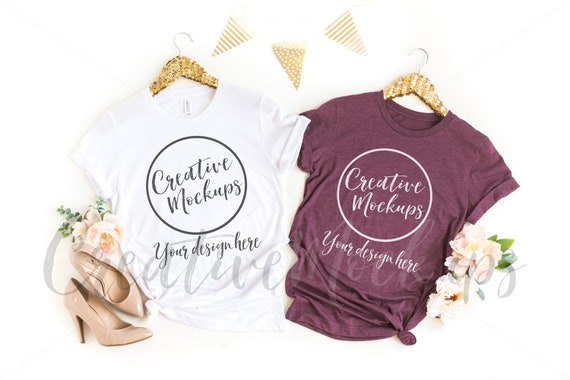 Bella Canvas White And Heather Maroon Bachelorette Shirt Etsy
