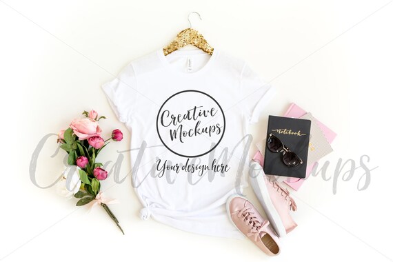 Bella Canvas White Shirt Mockup 3001 Valentine S Day Etsy