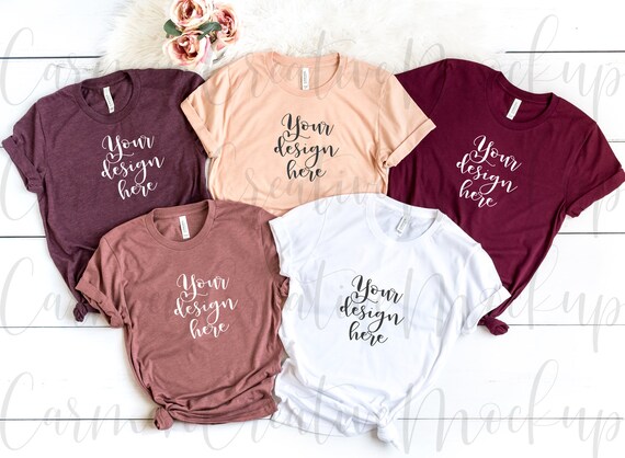 maroon bella canvas t shirt