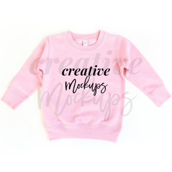 Rabbit Skins Pink Fleece Sweatshirt Toddler 3317 Mockup / Winter Mockups without Pops / 1 Digital Photo Download