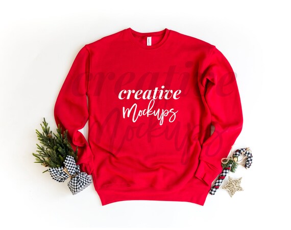 bella canvas christmas sweatshirt