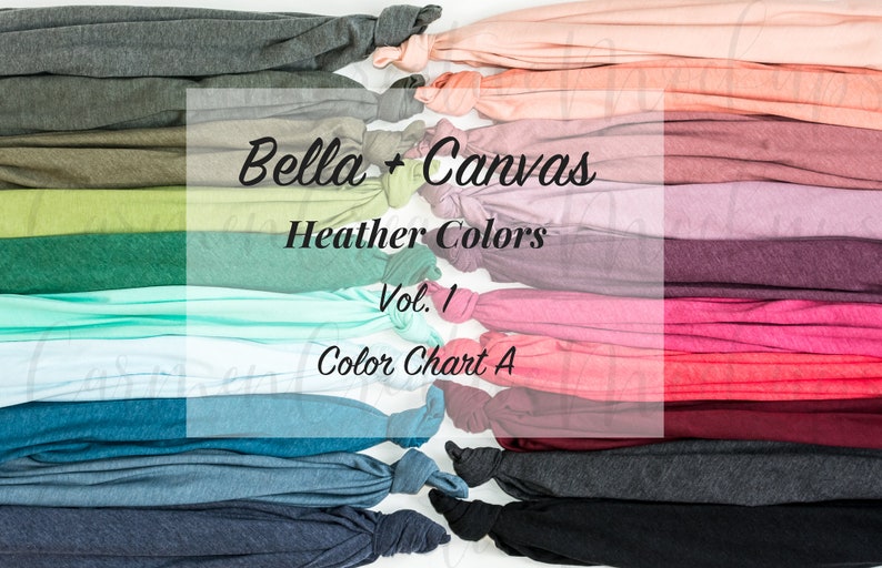 Download Bella Canvas Popular Heather Colors 3001CVC / Knotted | Etsy