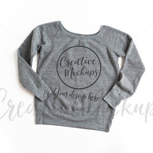 Bella And Canvas Ladies Grey Triblend Sponge Fleece Etsy