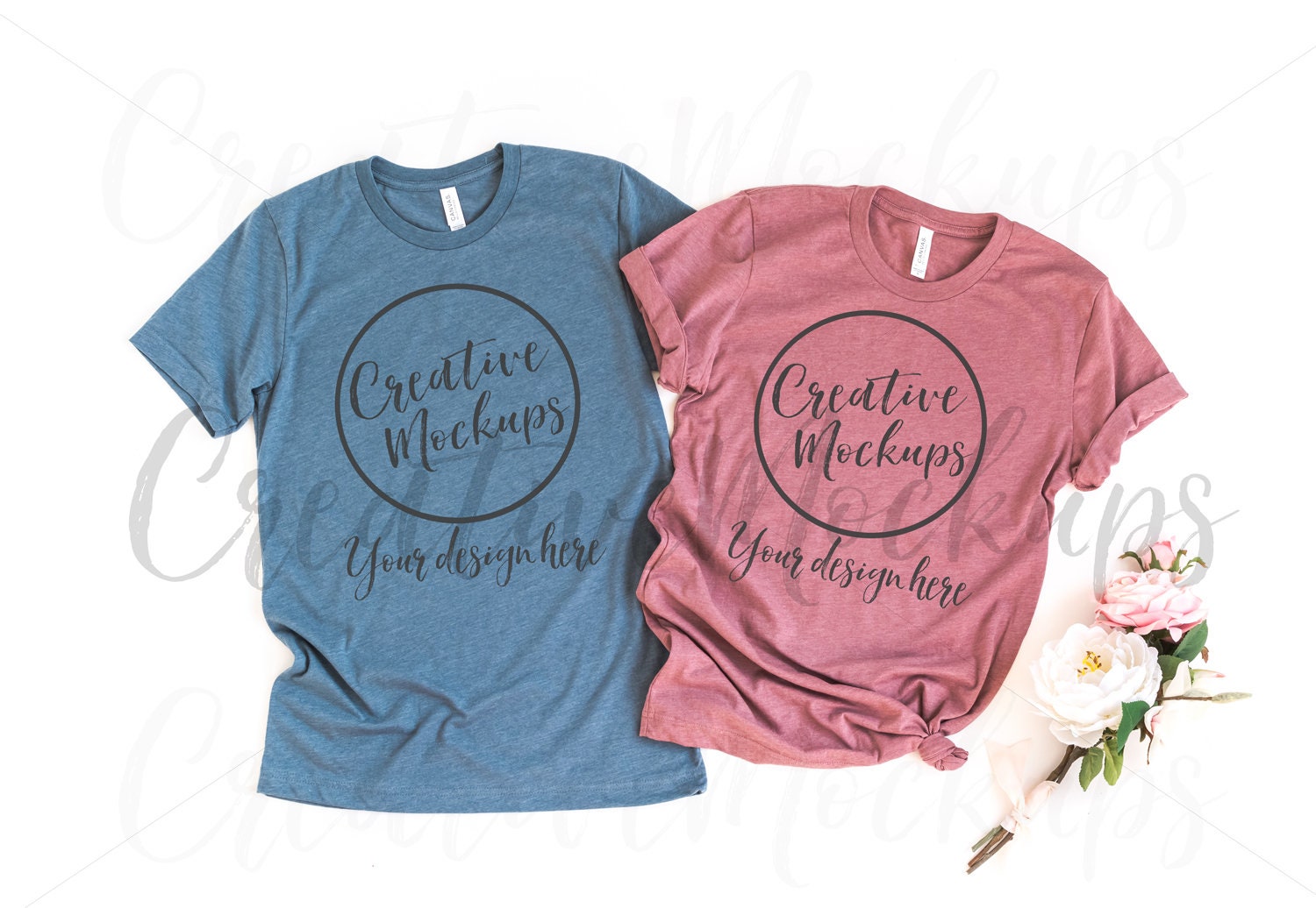 bella canvas heather slate