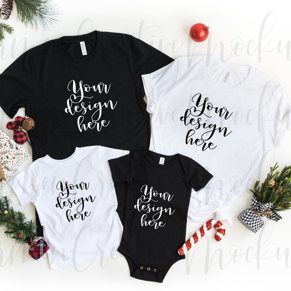 Black and White Christmas Family Shirts – Etsy