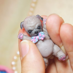 Silicone pug puppy store