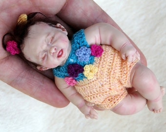 Crochet Romper Pattern, Miniature Baby Doll Clothes (PDF Pattern)