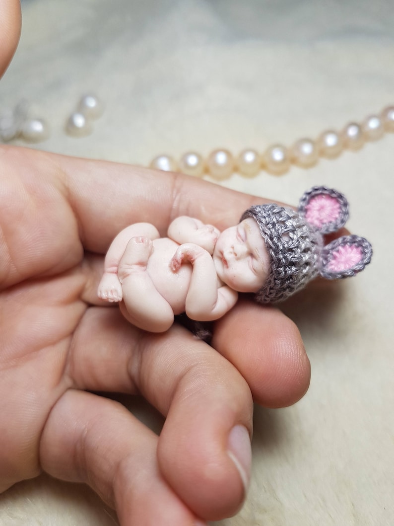Learn How to Make a Tiny Polymer Clay Baby DIY Mini Baby Etsy