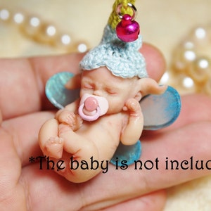 Miniatur OOAK Baby Schnuller 3er Set 1:12 Puppenhaus Accessoires Mini Reborn Baby Doll Dummies Bild 2