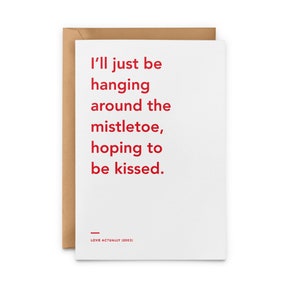 Love Actually Christmas Card To Me You Are Perfect Holiday Etsy
