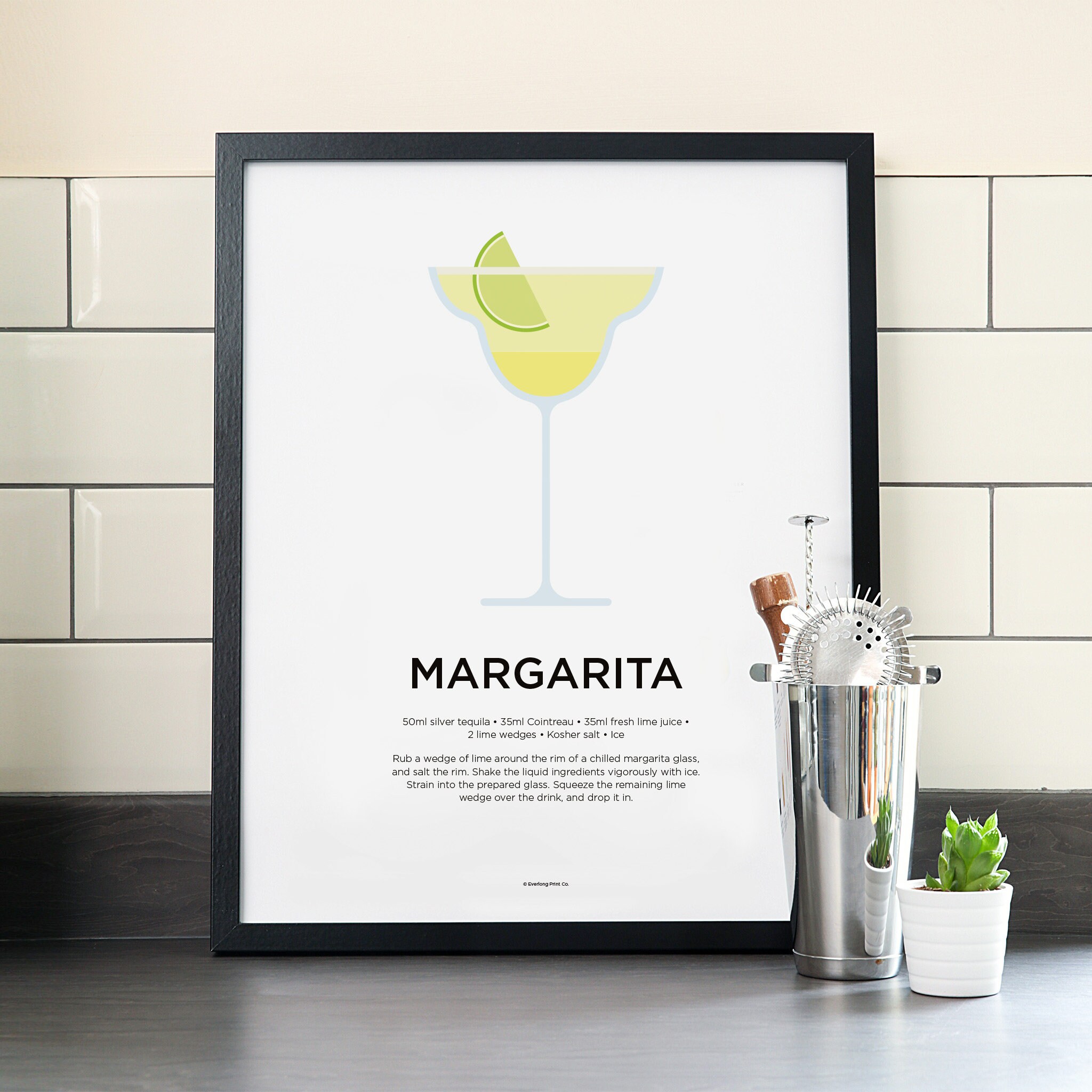 Margarita Cocktail Recipe Print Margarita Print Margarita | Etsy