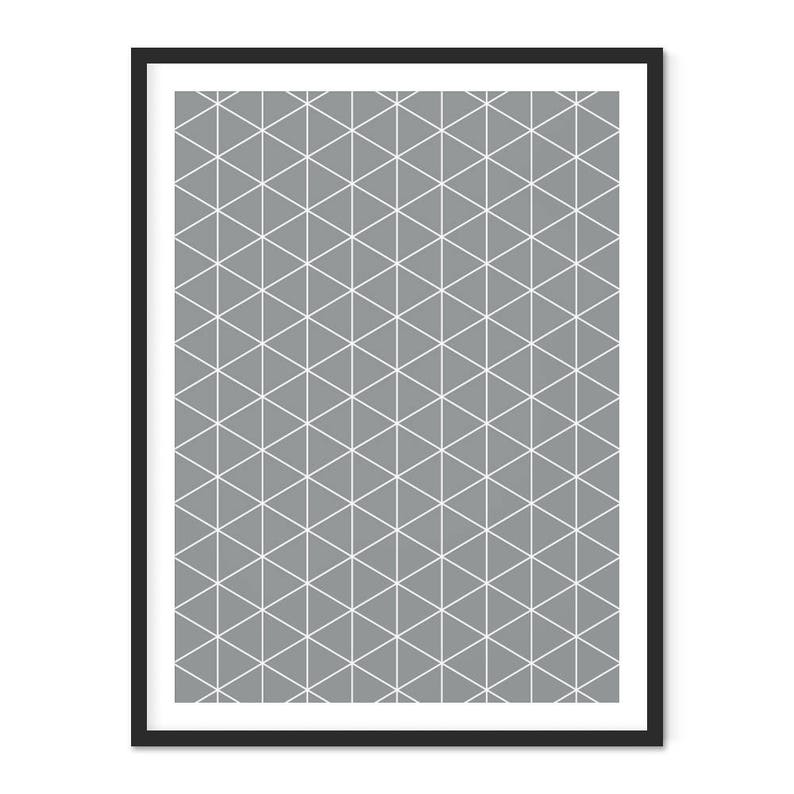 Geometric diamond triangle print \u2013 Geometric prints \u2013 Scandinavian print \u2013 Scandi art \u2013 Mid Century art \u2013 Wall art \u2013 Home decor \u2013 GEO024