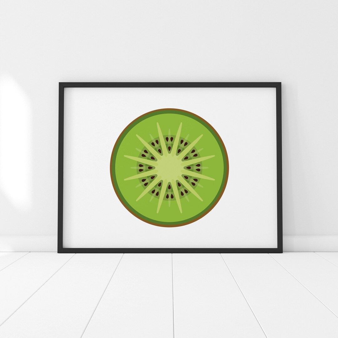 Kiwi Fruit Print Fruit and Vegetable Prints Kitchen Art - Etsy